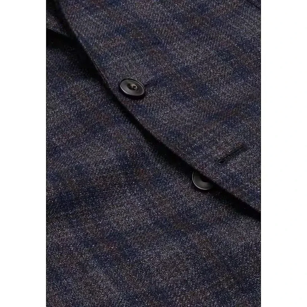 46R JOS A BANK‎ 1905 Men's Blazer SportCoat Jacket Check Wool C080680